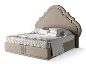 5781 - Fabric king size bed with upholstered headboard _ Carpanese Home